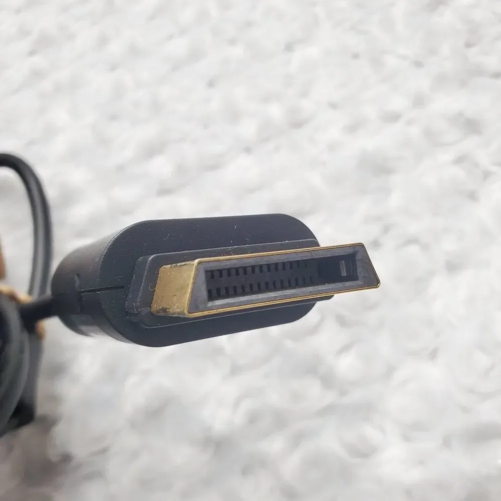 Microsoft Xbox 360 Component HD AV Cable Hdtv Switch Rca Video Cord Black